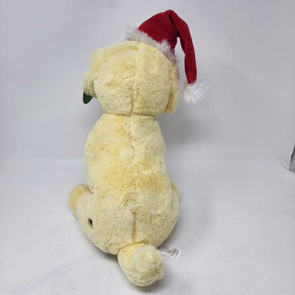FAO Schwarz Labrador with Santa Hat 12" Stuffed Animal | New | Plush Stuffed Pet - Picture 3 of 9
